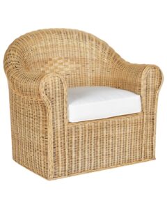 Fotel ogrodowy LIVADEIA Rattan Naturalny