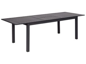 Stół ogrodowy rozkładany SKALOMA 180/240 cm 90 cm Metal Ciemnoszary