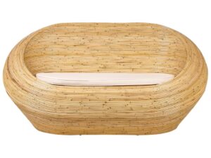 Sofa ogrodowa dla 2 osób MAIORI Rattan Naturalny