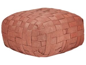 Puf BODLA Materiał syntetyczny Jasnoczerwony