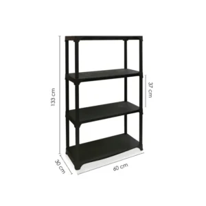 REGAŁ PLASTIKOWY WARSZTATOWY GARAŻ 60x30x133 TUV A
