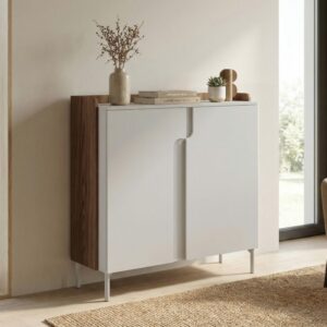 Komoda z drzwiami POSITIVO 100 cm | TIP-ON, Orzech Alba + Kaszmir