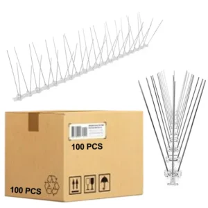 100 x Metalowe Nierdzewne Kolce Na Ptaki Gołębie Wróble Parapet Gzyms 50cm