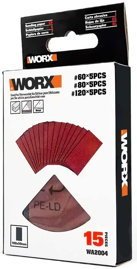 Zestaw papierów ściernych WORX WA2004