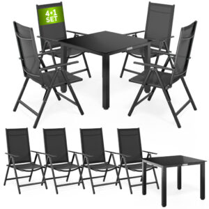 Zestaw mebli ogrodowych Bern 5 cz Antracyt Aluminium