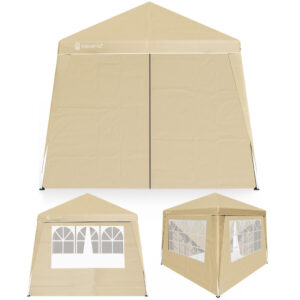 Składana altana Capri Beige 3x3m z 4 ścianami bocznymi