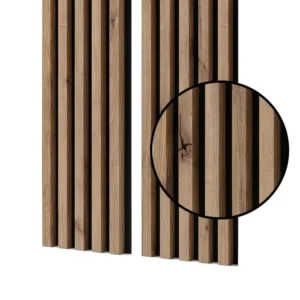 Lamele na czarnym filcu 53 x 275 cm dąb artisan