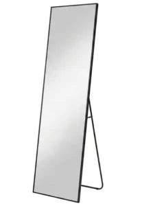 LUSTRO 150×40 CM STOJĄCE / WISZĄCE W METALOWEJ WĄSKIEJ RAMIE ARVENTA STYLE