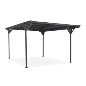 Wiata garażowa ALU 503x305x232 carport pergola ogrodowa szara – Tilos II