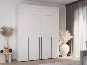 Szafa czterodrzwiowa z nadstawką DOMINO 200 cm 4 drzwi cashmere kaszmir