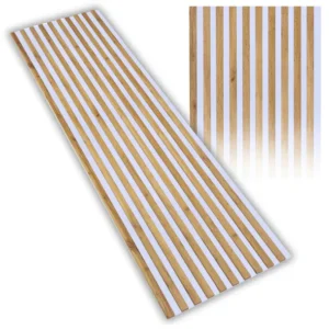 Lamele na Białym Filcu Ścienne 275x58cm Panel Akustyczny Dekoracyjne Kolory