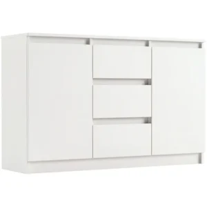 Komoda do salonu sypialni duża 3 szuflady biala 120 cm R-120-S3