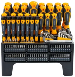 ZESTAW WKRĘTAKÓW MAGNETYCZNYCH NA STOJAKU 132 ELEMENTY ŚRUBOKRĘTY BITY TORX
