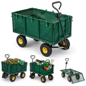 Wózek ogrodowy transportowy duży rozkładany przyczepka 220l 500kg premium