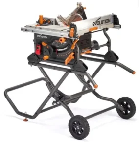 Wielozadaniowa piła Evolution R255TBLX+ tarcza 255mm+ STÓŁ na kołach Zestaw