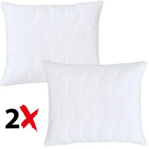 2x Poduszka do Spania 70×80 Dwie Poduszki Kulka Silikonowa Zamek Regulowana