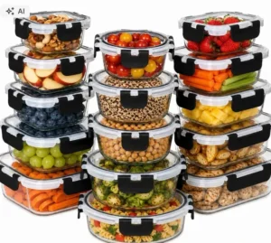 15x LUNCHBOX SZKLANE POJEMNIKI NA ŻYWNOŚĆ ŻAROODPORNE NA ZATRZASK DUŻE D75