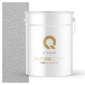 TYNK SILIKONOWY ELEWACYJNY SZARY JASNY 15KG BARANEK GRANULACJA 1.5mm F262
