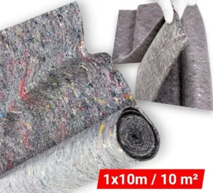 Mata Malarska Ochronna 1x10m Filc z Folią Budowlany Zabezpieczająca 10 m²