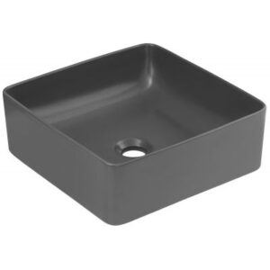Comad Slim umywalka 37×37 cm nablatowa kwadratowa grafit mat UM-6276SLIM40GREYDP