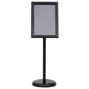 Stojak na plakat A3, czarny, stop aluminium