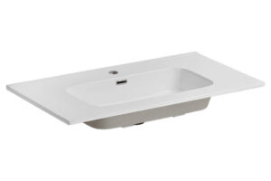 Comad Go umywalka 91×46 cm wpuszczana prostokątna biały połysk GO90/DP-8095