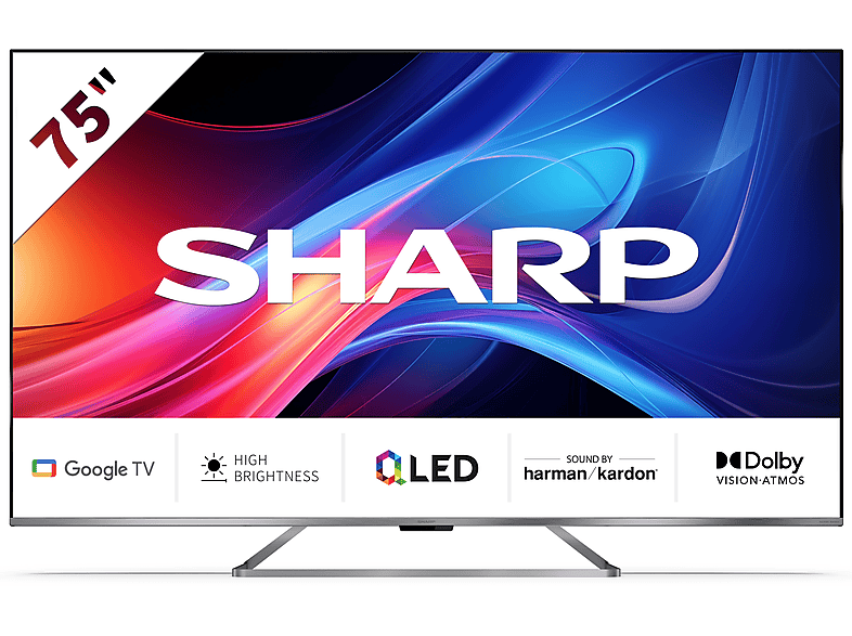 SHARP 75GP7265E 75″ 4K Google TV Quantum Dot