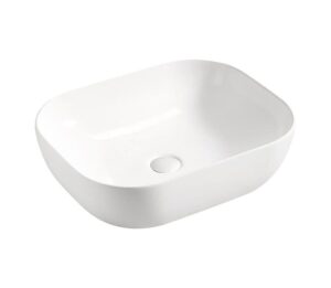 Comad Smile umywalka 50×40 cm nablatowa prostokątna biały połysk UM-6254SMILE50DP
