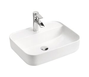 Comad Magic 2 umywalka 50×40 cm nablatowa prostokątna biały połysk UM-6289MAGIC50DP