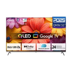 CHiQ 55” U55QM9, bezramkowy, 4K Ultra HD, Google TV