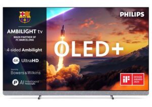Philips 65OLED910/12 165,1 cm (65″) 4K Ultra HD Smart TV Wi-Fi Metaliczny