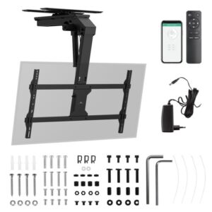 MACLEAN UCHWYT ELEKTRYCZNY DO TV, SUFITOWY, TUYA, MAX. VESA 800X400, REG. W POZ. +90°~-90°, DLA TV 43-86″, MAX. 45KG MC-109 T