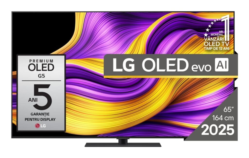 LG OLED evo AI OLED65G53LS 48″ 4K Ultra HD Smart TV Wi-Fi Czarny