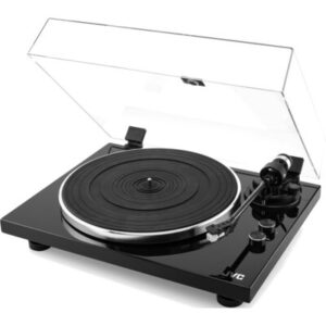 JVC Gramofon AL-E534B Czarny, Manualny, Napęd paskowy, Prędkość odtw. 33 1/3,45 obr./min