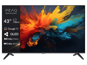 PEAQ QLED PTV 43GQU-5025T 43″ 4K Google TV Dolby Vision Czarny