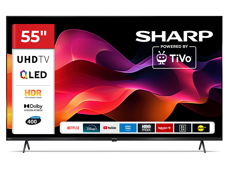 SHARP QLED 55HM5446E 55″ 4K TiVo OS Dolby Vision Czarny