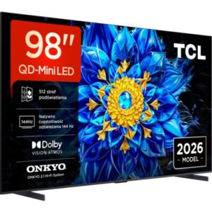 TCL 98P8L 98″ QD-Mini LED 4K 144Hz VRR Google TV