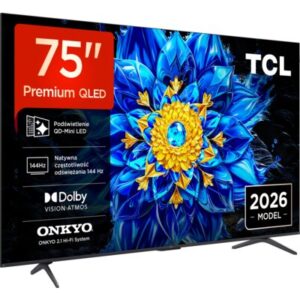 TCL 75P8L 75″ QD-Mini LED 4K 144Hz VRR Google TV Dolby Atmos