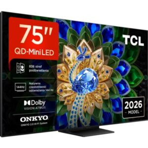 TCL 75A400U 75” QD-Mini LED 4K 144 Hz VRR Google TV Dolby Atmos Dolby Vision HDMI 2.1