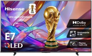Hisense 58E7S 58” QLED 4K VidaaOS 60Hz Dolby Atmos 2026
