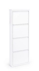 Szafka na buty Eyvin biała 50x15x139,3cm stal 0,5 mm Bizzotto