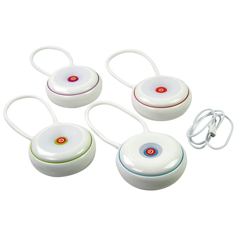 Grundig – Składana lampka biurowa LED 15cm (pomarańczowy)