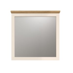 Lustro w ramie  kaszmir / dąb kamienny mat 70 x 70 cm Oxford