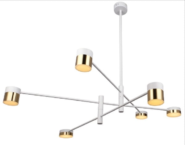 Żyrandol nowoczesny, LED – Ladas – Biały