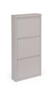 Szafka na buty Eyvin taupe 50x15x106cm stal epoksydowana proszkowo Bizzotto