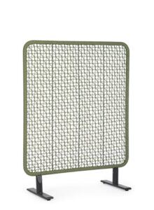 Parawan ogrodowy BABILO antracytowy / zielony 120×50 aluminium lina olefinowa Bizzotto