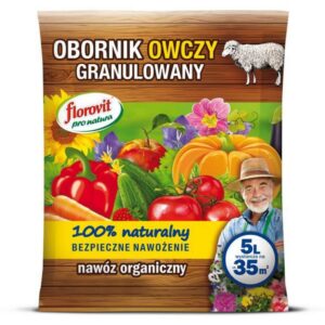 Nawóz obornik granulowany owczy 5l Pro Natura