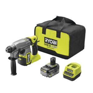 Wiertarka udarowa akumulatorowa bezszczotkowa SDS+ 18V ONE+ HP w zestawie z akumulatorem 4.0 Ah i ładowarką