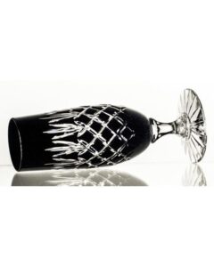 Crystal Julia Kieliszki do szampana prosecco 6 sztuk czarne Ananas