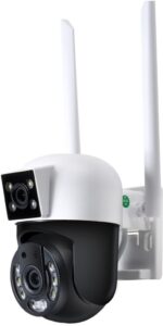 Kamera IP EasyCam obrotowa zewnętrzna dual WiFi 4MP (2MP + 2MP) 4x zoom Tuya EC-2x2PTZ8DL